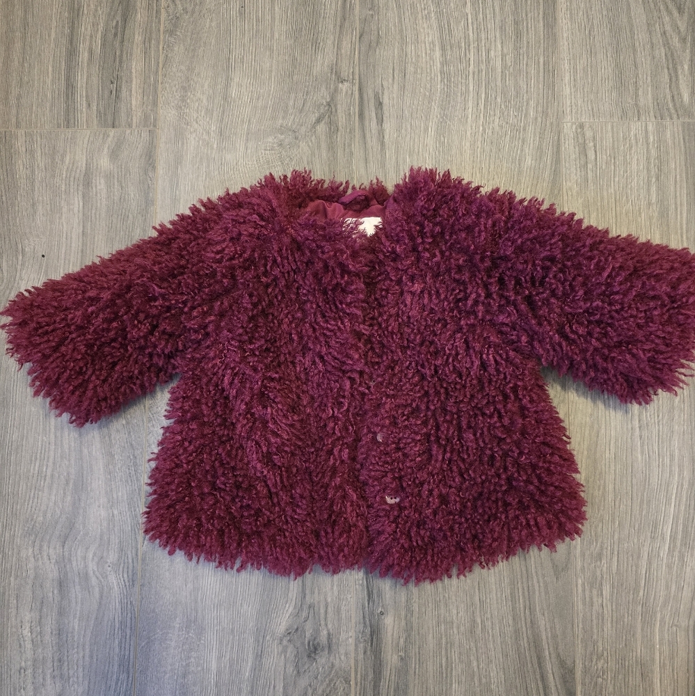 Janie and Jack faux fur coat